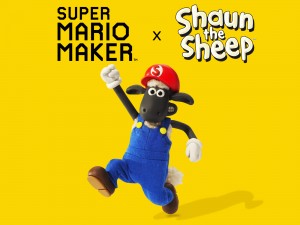 Nintendo ohlašuje partnerství se studiem Aardman a představuje nadýchaný kostým ovečky Shaun pro hru Super Mario Maker