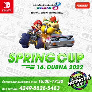 Zapojte se do mezinárodního zápolení v Mario Kart 8 Deluxe. Závody mezi českými, maďarskými, polskými a slovenskými hráči vypuknou už příští sobotu